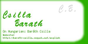 csilla barath business card